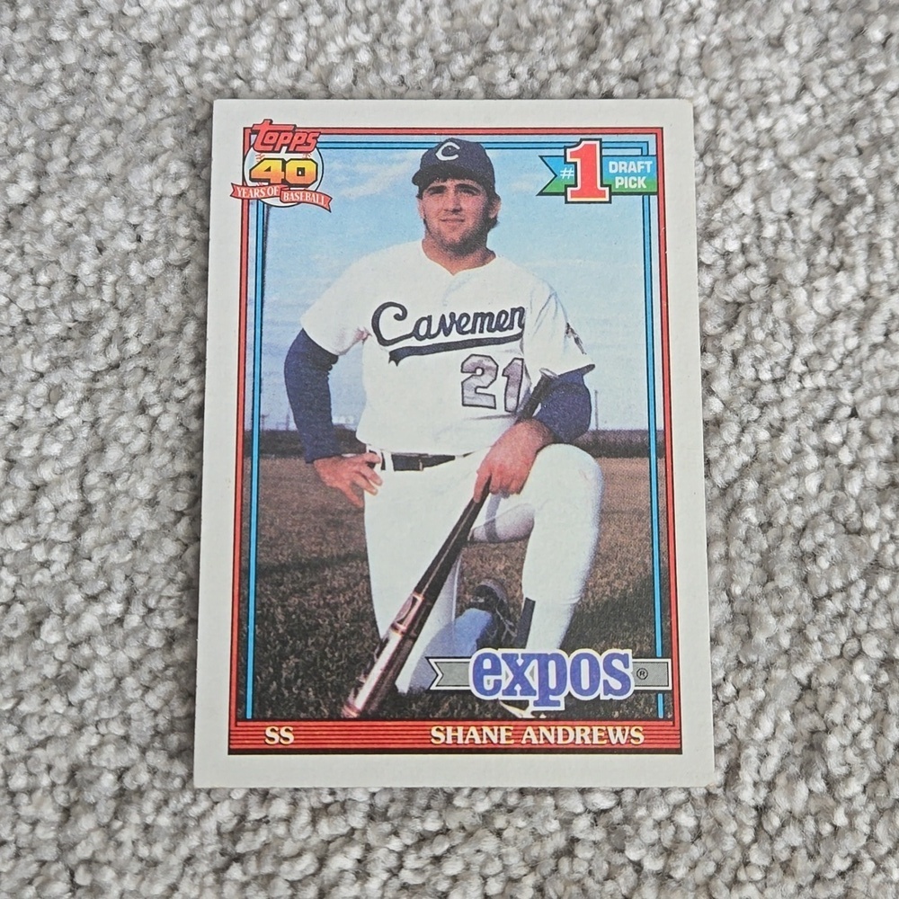 1991 Topps 40 Years Of Baseball Shane Andrews